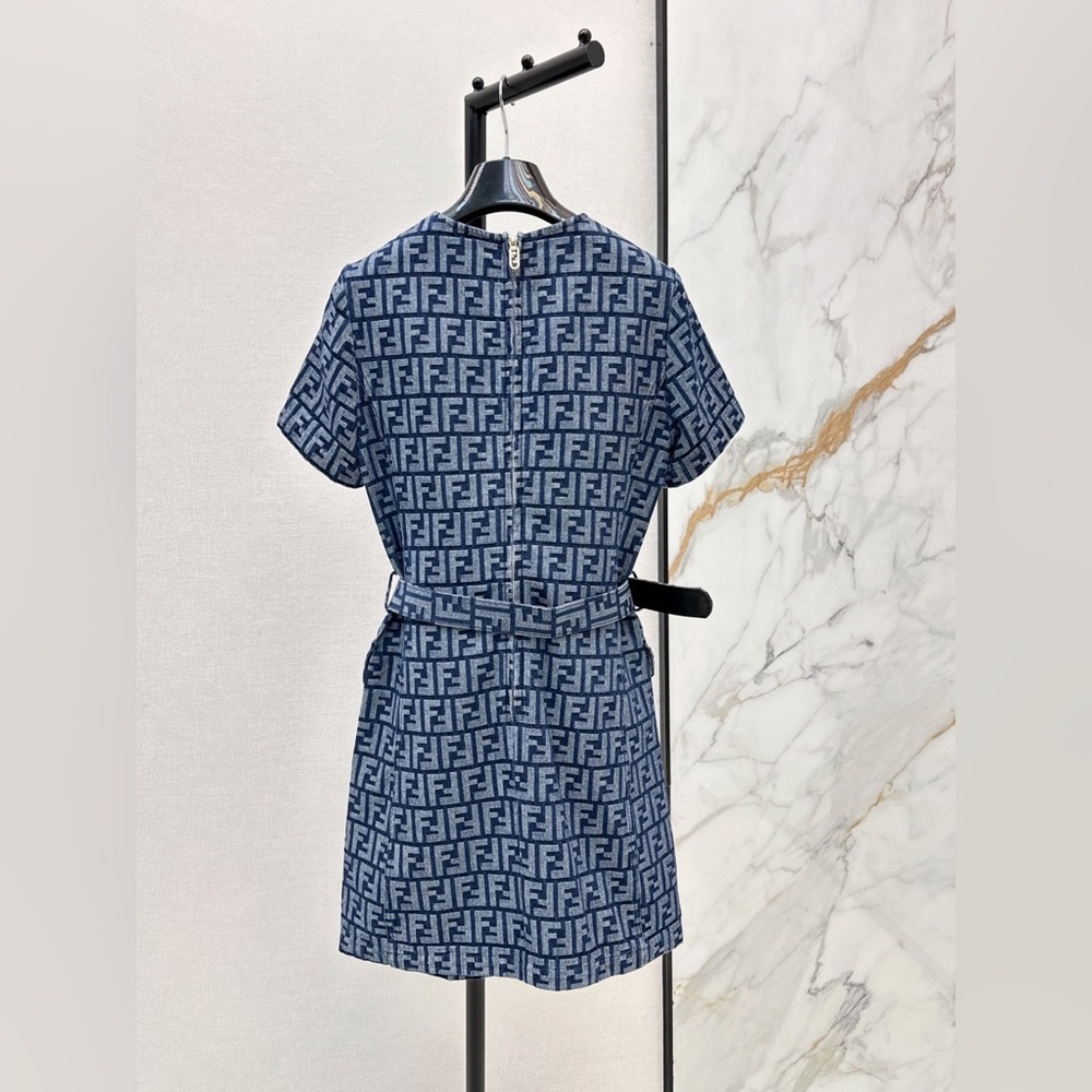 Fendi blue denim dress - Picture 2 of 6